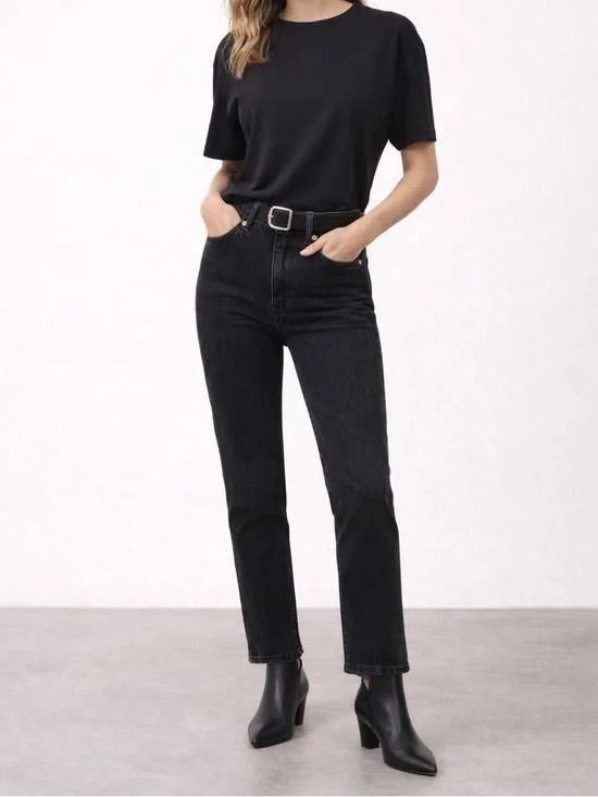 AYR Denim - AYR The Yes Yes Yes Jeans in Washed Black, Size 26
